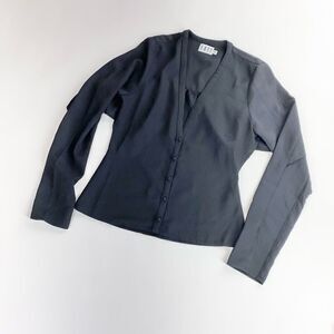 fayt modern ruffle keyhole structured top blouse new years eve holiday party XS